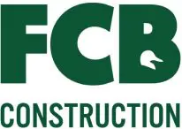 FCB Construction logo with green text.